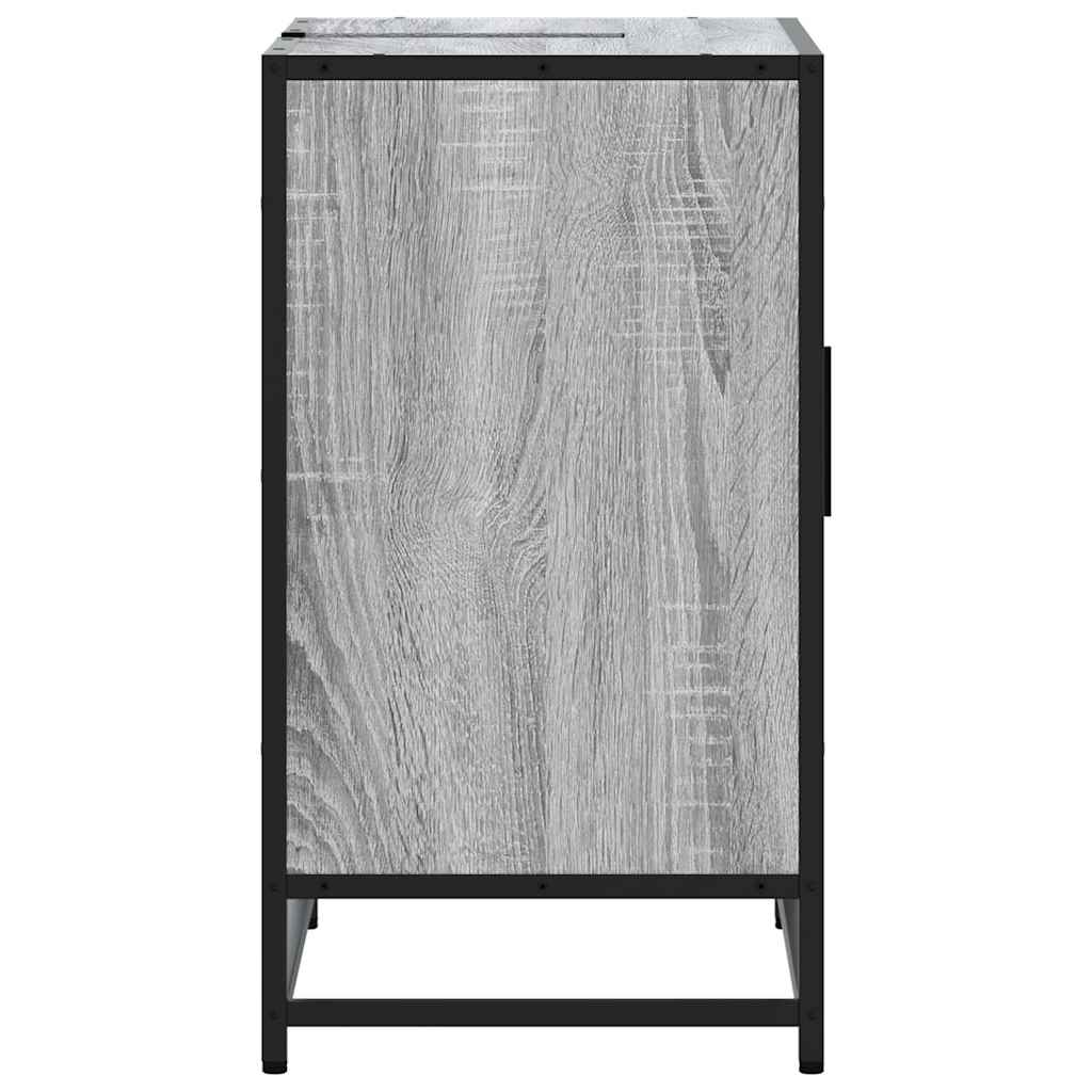 Mobile Lavabo Bagno Grigio Sonoma 65x33x60 cm Legno Multistrato | homemem39