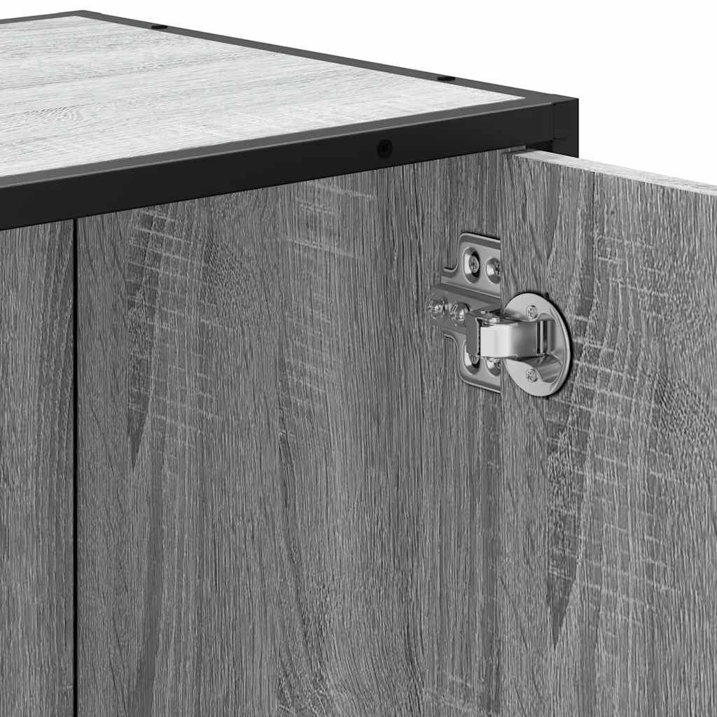 Mobile Lavabo Bagno Grigio Sonoma 65x33x60 cm Legno Multistrato | homemem39