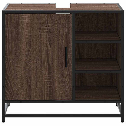 Mobile Lavabo Bagno Rovere Marrone 65x33x60cm Legno Multistrato | homemem39