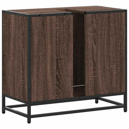 Mobile Lavabo Bagno Rovere Marrone 65x33x60cm Legno Multistrato | homemem39