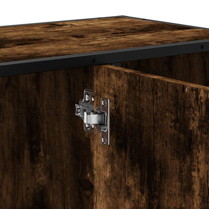 Mobile Lavabo Bagno Rovere Fumo 60x30x60 cm Legno Multistrato | homemem39