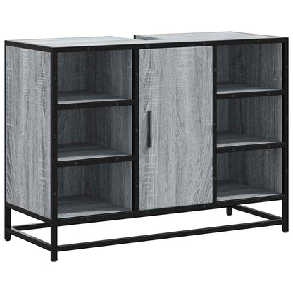 Mobile Lavabo Bagno Grigio Sonoma 60x30x60 cm Legno Multistrato | homemem39