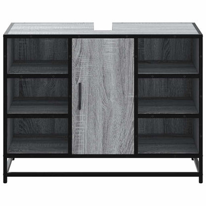 Mobile Lavabo Bagno Grigio Sonoma 60x30x60 cm Legno Multistrato | homemem39