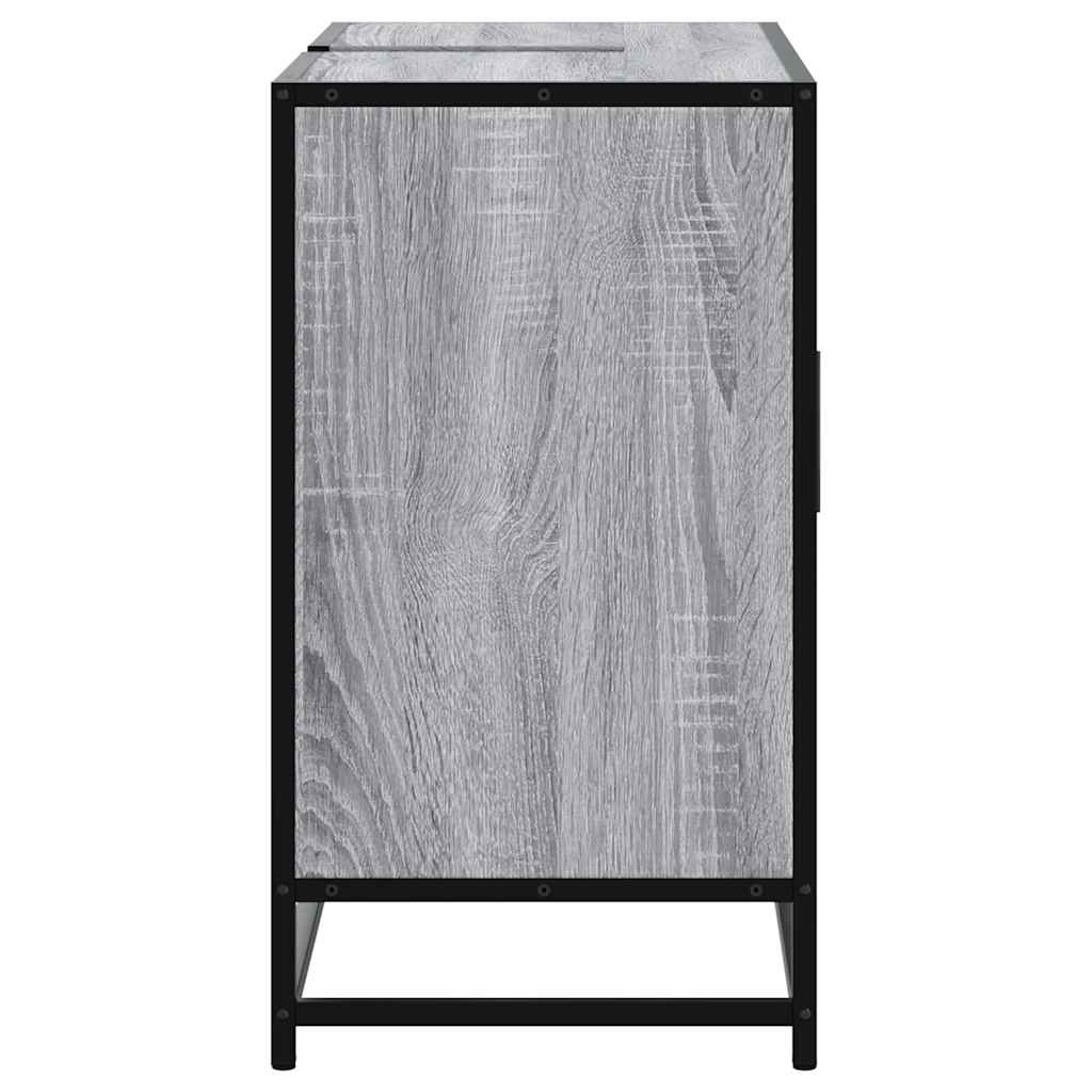 Mobile Lavabo Bagno Grigio Sonoma 60x30x60 cm Legno Multistrato | homemem39