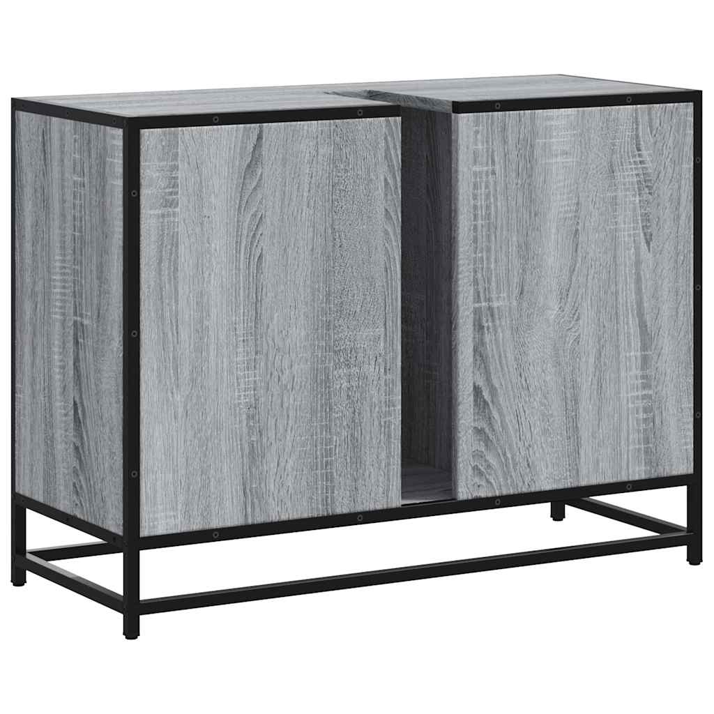 Mobile Lavabo Bagno Grigio Sonoma 60x30x60 cm Legno Multistrato | homemem39