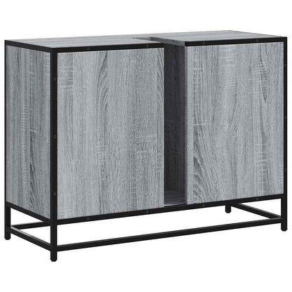 Mobile Lavabo Bagno Grigio Sonoma 60x30x60 cm Legno Multistrato | homemem39