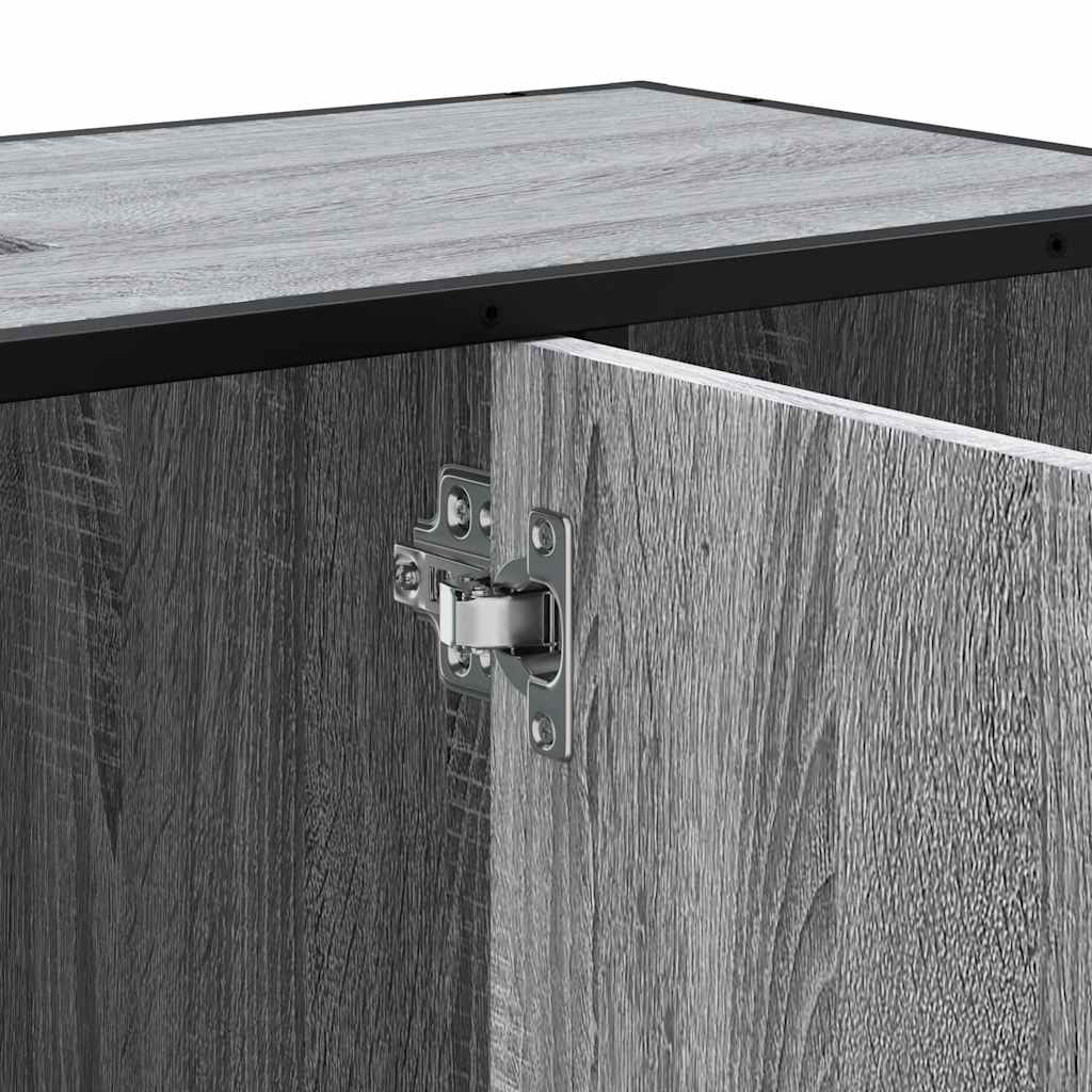 Mobile Lavabo Bagno Grigio Sonoma 60x30x60 cm Legno Multistrato