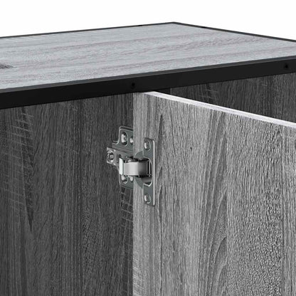 Mobile Lavabo Bagno Grigio Sonoma 60x30x60 cm Legno Multistrato