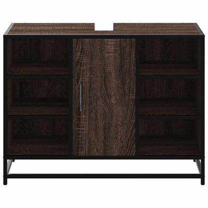 Mobile Lavabo Bagno Rovere Marrone 60x30x60cm Legno Multistrato | homemem39