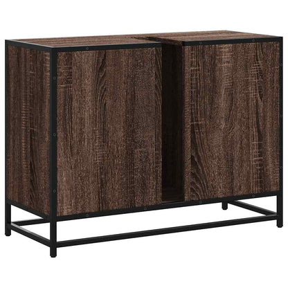 Mobile Lavabo Bagno Rovere Marrone 60x30x60cm Legno Multistrato
