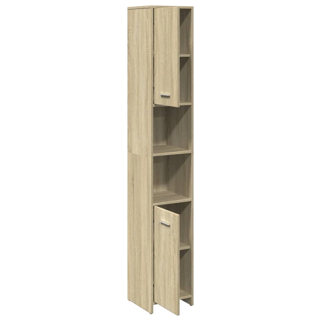 Mobile da Bagno Rovere Sonoma 30x30x183,5 cm Legno tecnico | homemem39