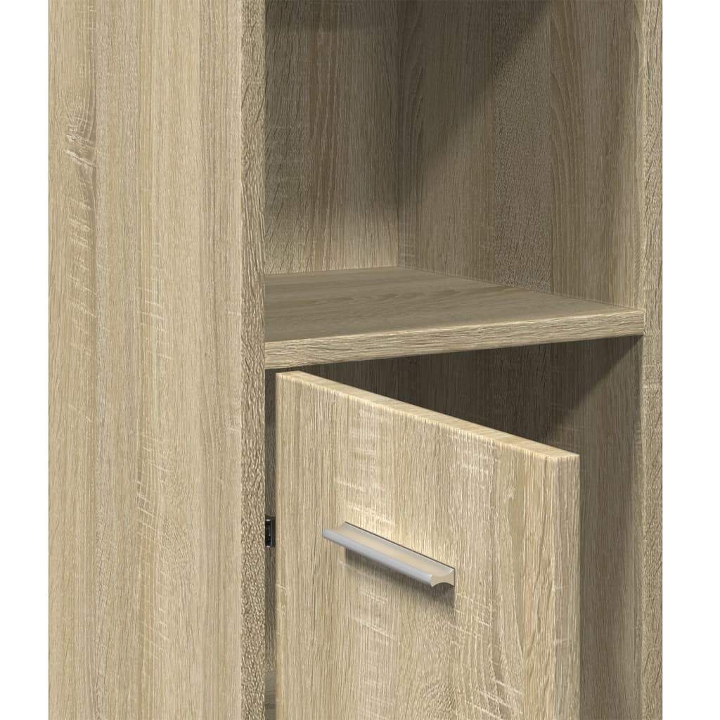 Mobile da Bagno Rovere Sonoma 30x30x183,5 cm Legno tecnico | homemem39
