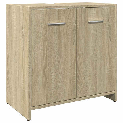 Mobile Lavabo Bagno Rovere Sonoma 60x33x60 cm Legno Multistrato | homemem39