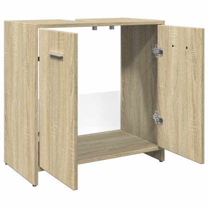 Mobile Lavabo Bagno Rovere Sonoma 60x33x60 cm Legno Multistrato | homemem39
