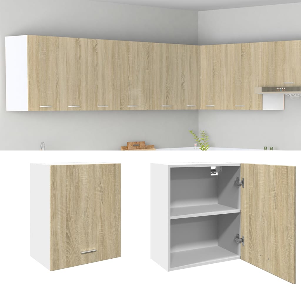 Mobile a Parete “Lyon” Rovere Sonoma 50x31x60 cm in Truciolato | homemem39