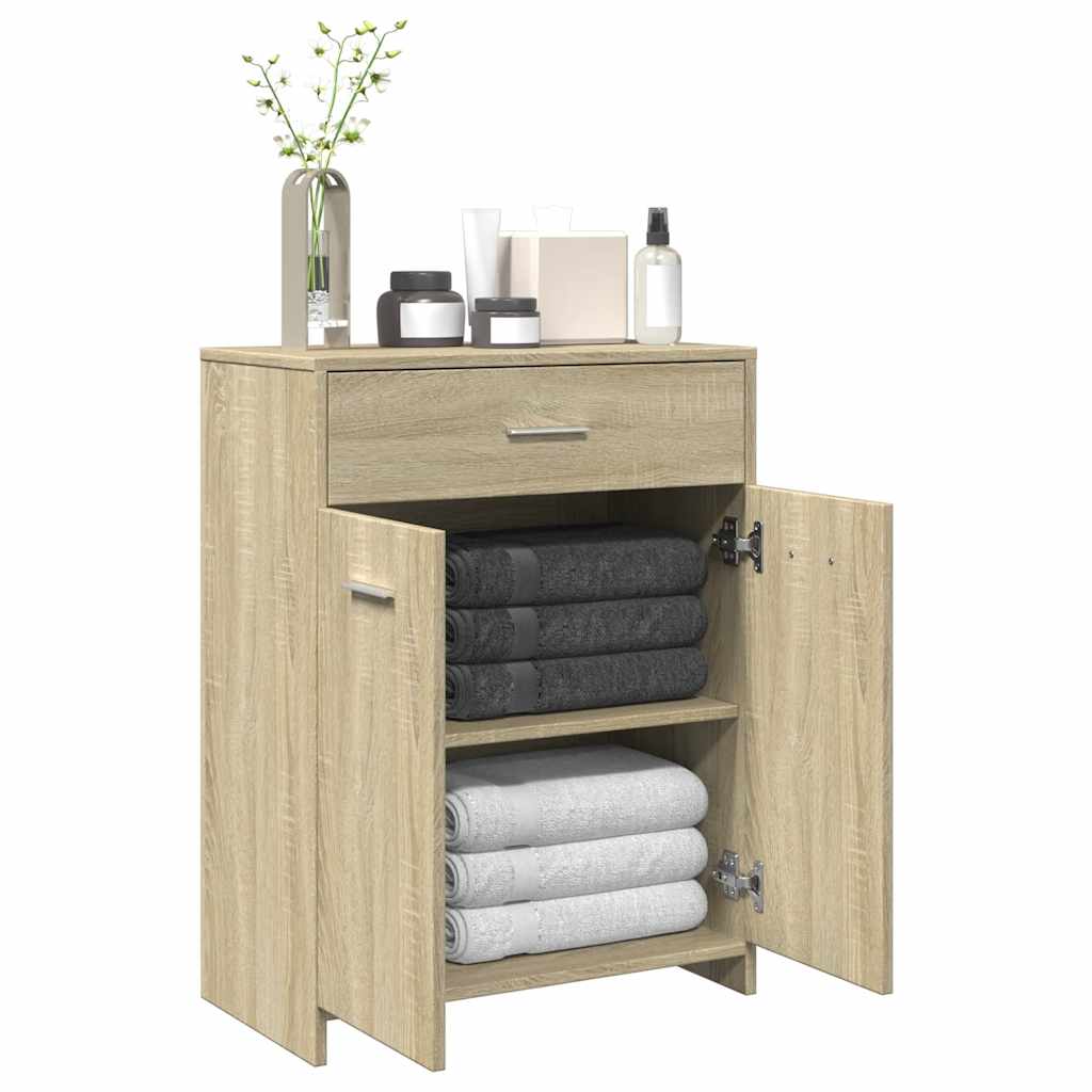 Mobile da Bagno Rovere Sonoma 60x33x80 cm in Legno tecnico | homemem39