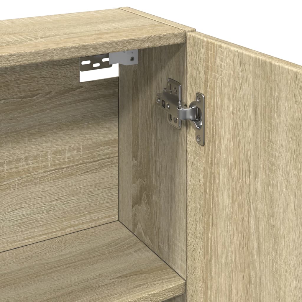 Mobile Bagno con Specchio Rovere Sonoma 64,5x20x66,5 Truciolato