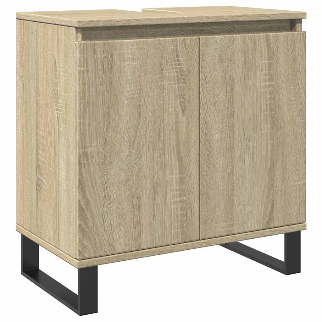 Mobile da Bagno Rovere Sonoma 58x33x60 cm in Legno Multistrato | homemem39