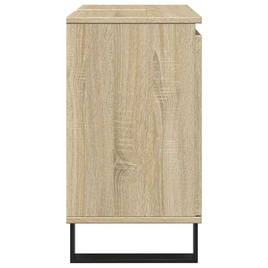 Mobile da Bagno Rovere Sonoma 58x33x60 cm in Legno Multistrato