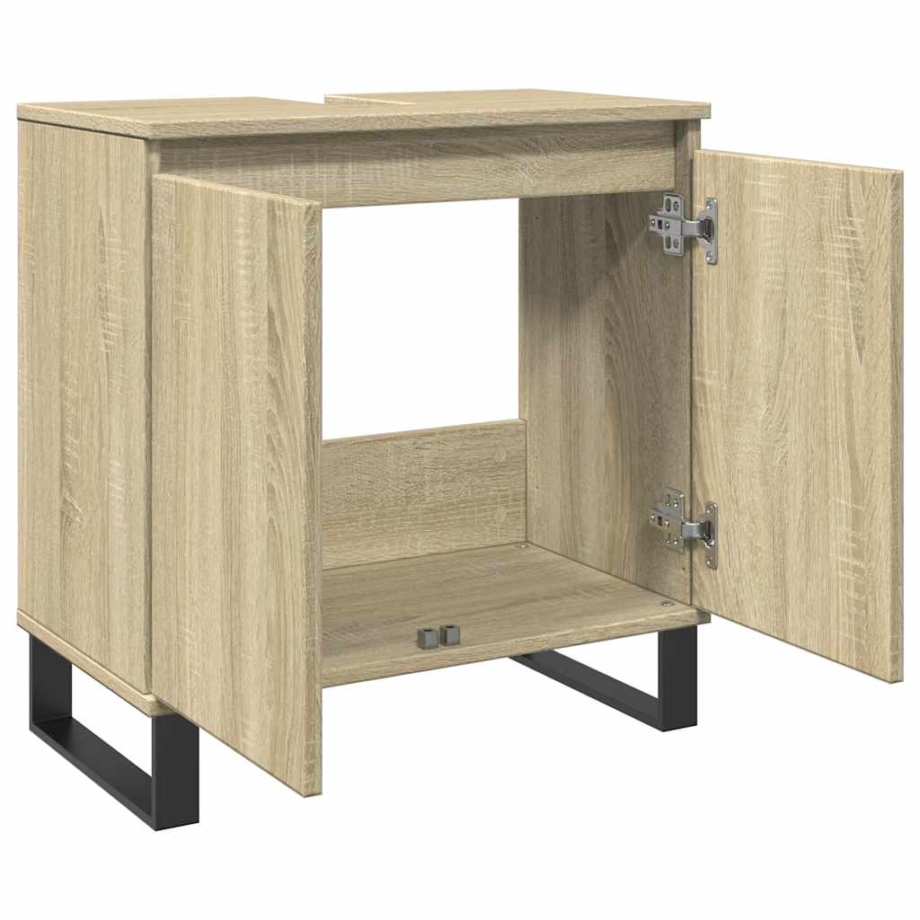 Mobile da Bagno Rovere Sonoma 58x33x60 cm in Legno Multistrato | homemem39