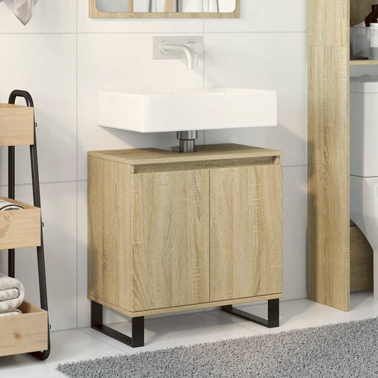 Mobile da Bagno Rovere Sonoma 58x33x60 cm in Legno Multistrato | homemem39