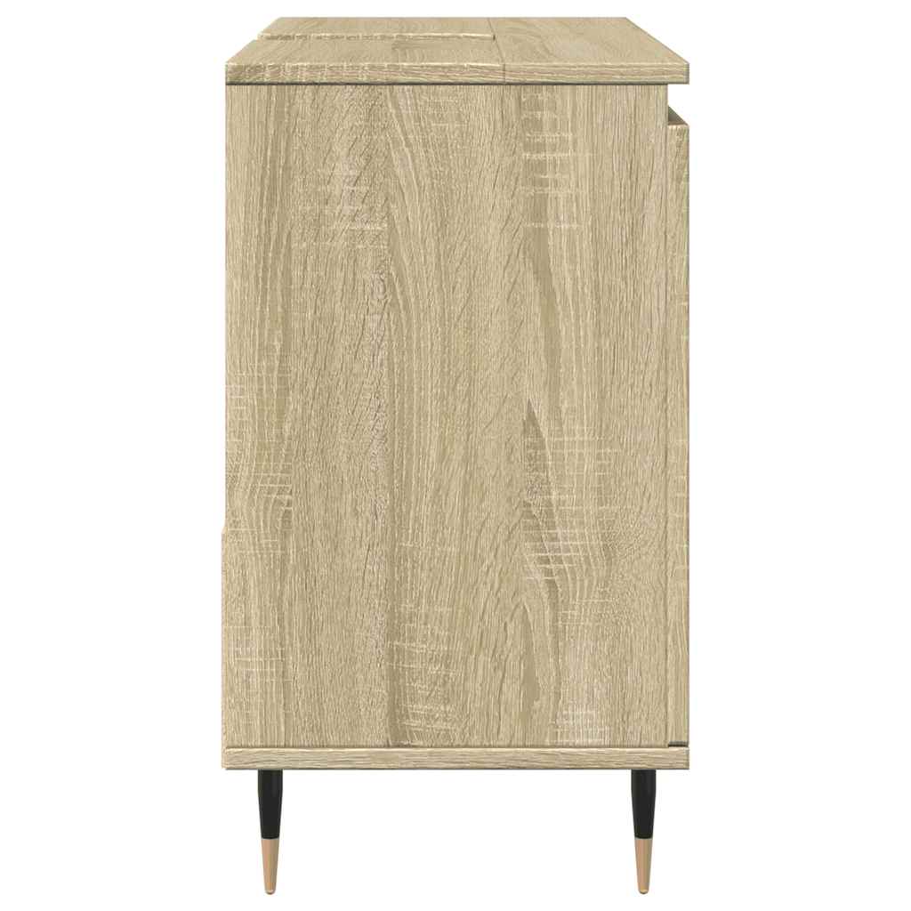 Mobile Lavabo da Bagno Rovere Sonoma 65x33x60 cm in Truciolato