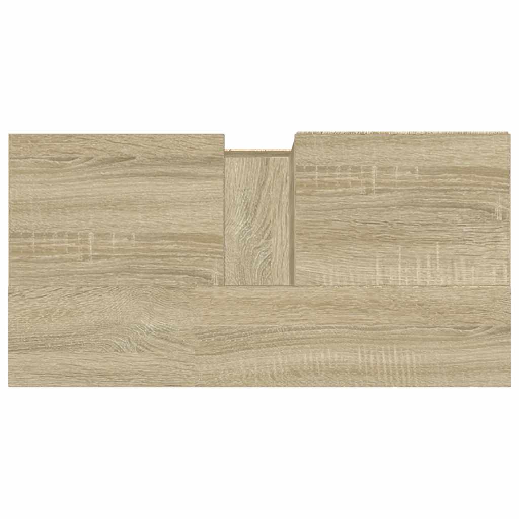 Mobile Lavabo da Bagno Rovere Sonoma 65x33x60 cm in Truciolato