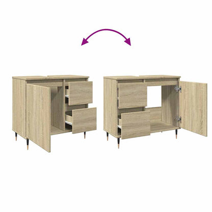 Mobile Lavabo da Bagno Rovere Sonoma 65x33x60 cm in Truciolato | homemem39
