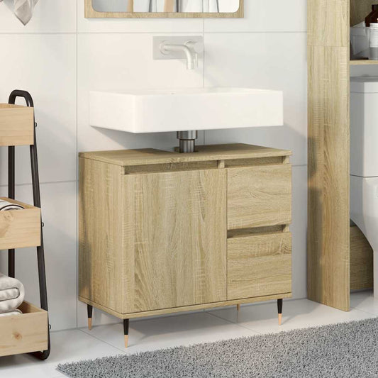 Mobile Lavabo da Bagno Rovere Sonoma 65x33x60 cm in Truciolato | homemem39