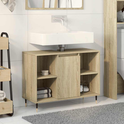 Mobile da Bagno Rovere Sonoma 80x33x60 cm in Legno Multistrato | homemem39