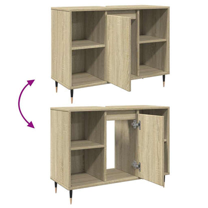 Mobile da Bagno Rovere Sonoma 80x33x60 cm in Legno Multistrato | homemem39