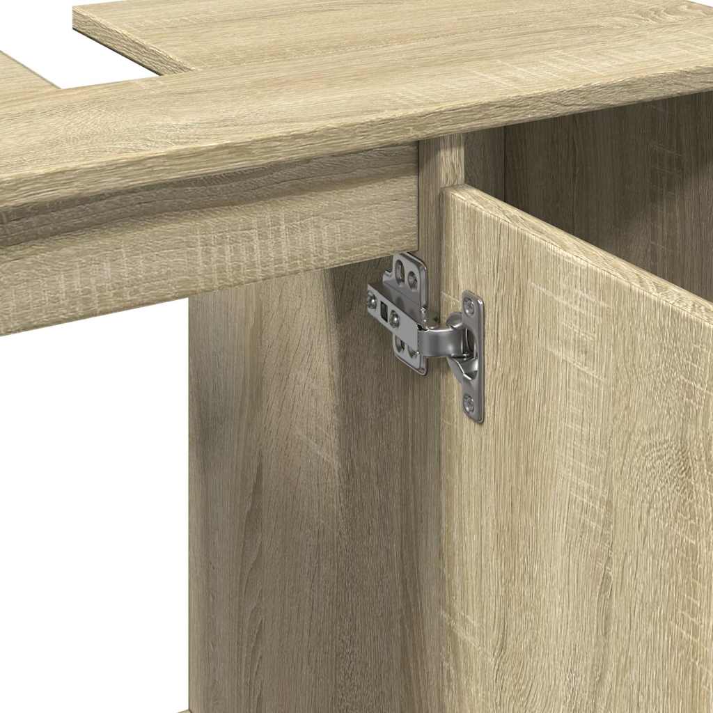 Mobile da Bagno Rovere Sonoma 80x33x60 cm in Legno Multistrato | homemem39