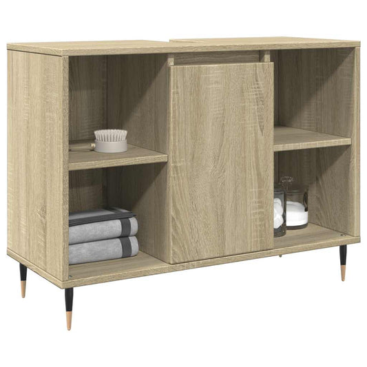 Mobile da Bagno Rovere Sonoma 80x33x60 cm in Legno Multistrato | homemem39