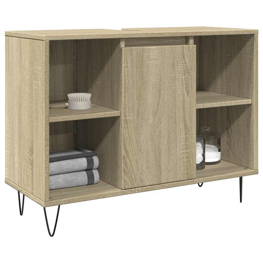 Mobile da Bagno Rovere Sonoma 80x33x60 cm in Legno Multistrato | homemem39