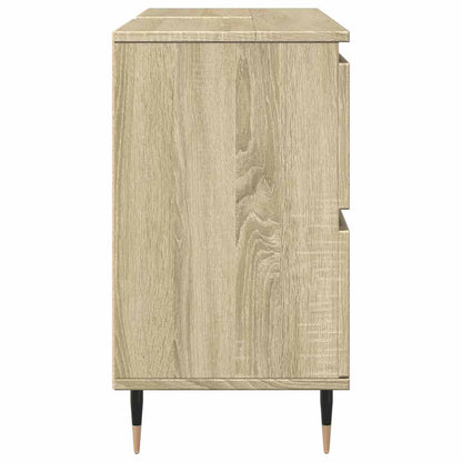 Mobile da Bagno Rovere Sonoma 80x33x60 cm in Legno Multistrato
