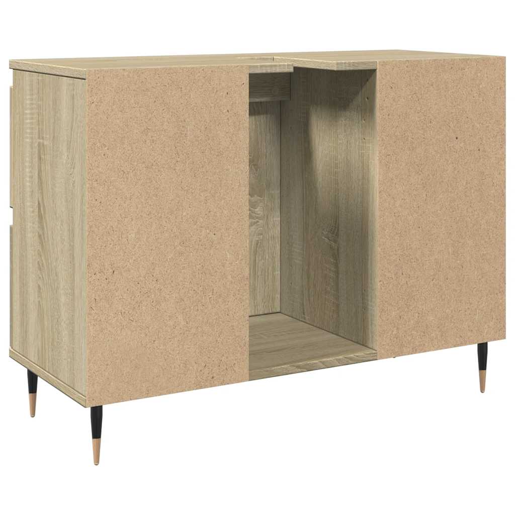 Mobile da Bagno Rovere Sonoma 80x33x60 cm in Legno Multistrato