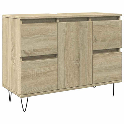 Mobile da Bagno Rovere Sonoma 80x33x60 cm in Legno Multistrato | homemem39