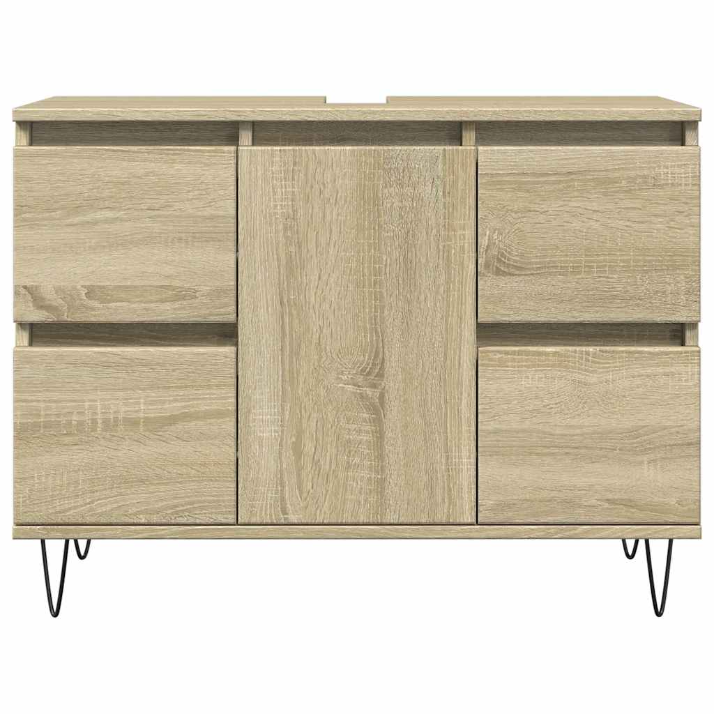Mobile da Bagno Rovere Sonoma 80x33x60 cm in Legno Multistrato | homemem39