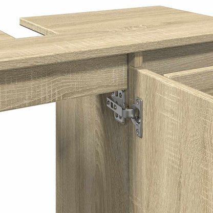 Mobile da Bagno Rovere Sonoma 80x33x60 cm in Legno Multistrato | homemem39