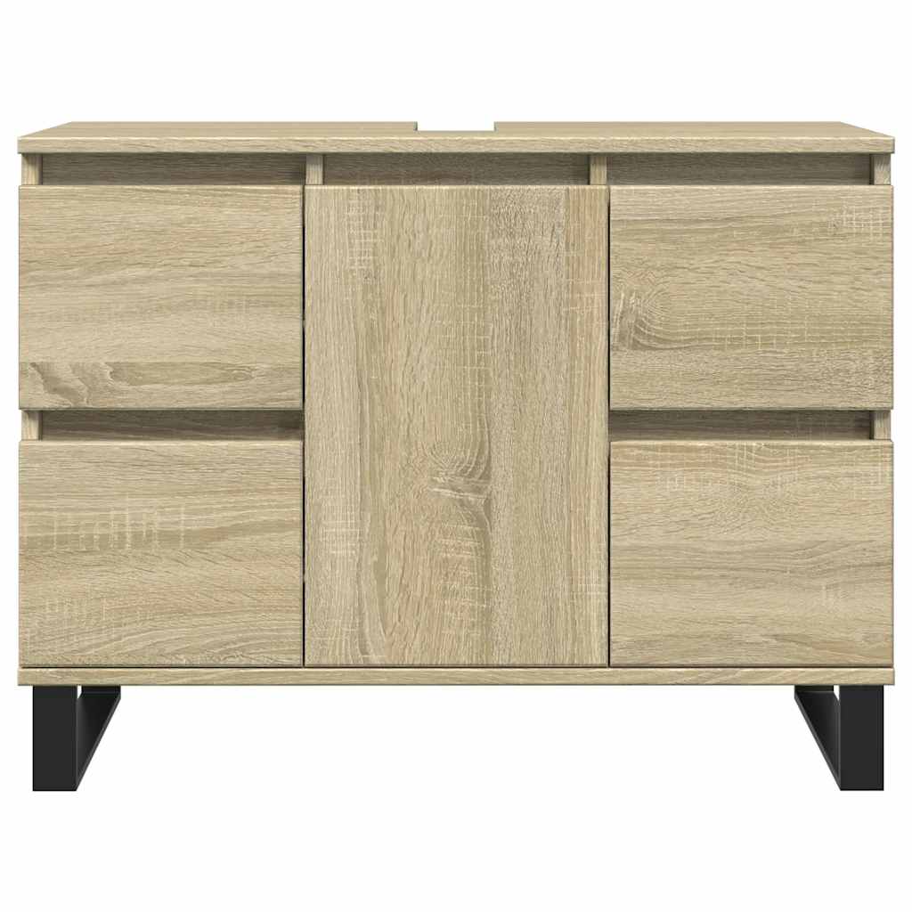 Mobile da Bagno Rovere Sonoma 80x33x60 cm in Legno Multistrato | homemem39