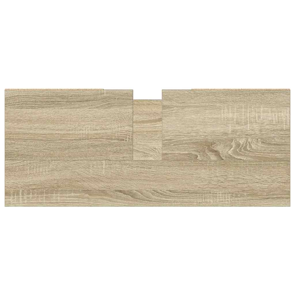Mobile da Bagno Rovere Sonoma 80x33x60 cm in Legno Multistrato