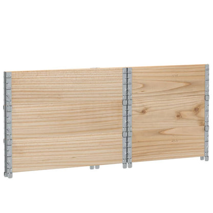 Paretali per Pallet 3 pz 80x60 cm in Legno Massello di Pino | homemem39