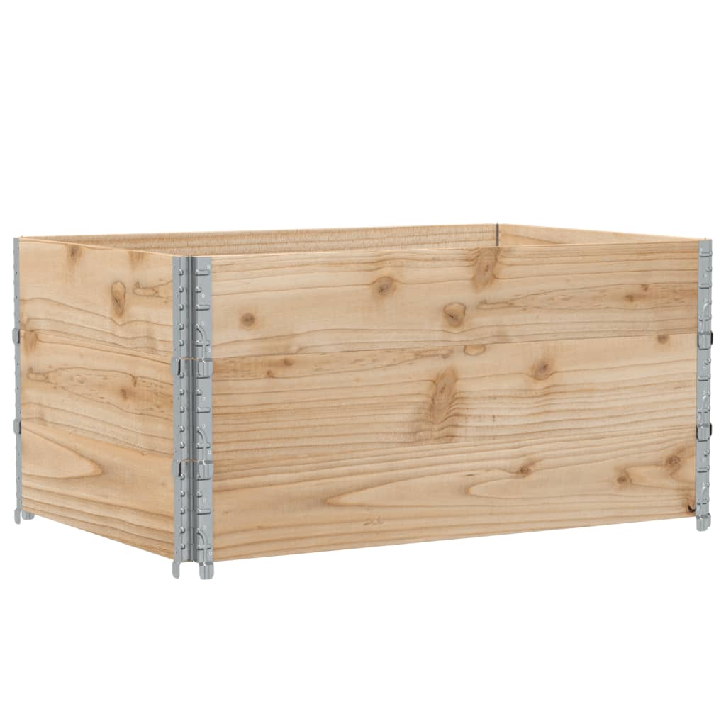 Paretali per Pallet 3 pz 120x80 cm in Legno Massello di Pino | homemem39