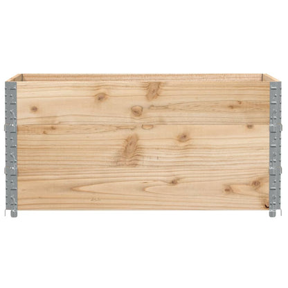 Paretali per Pallet 3 pz 120x80 cm in Legno Massello di Pino | homemem39