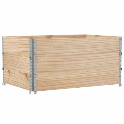 Paretali per Pallet 3 pz 120x80 cm in Legno Massello di Pino | homemem39