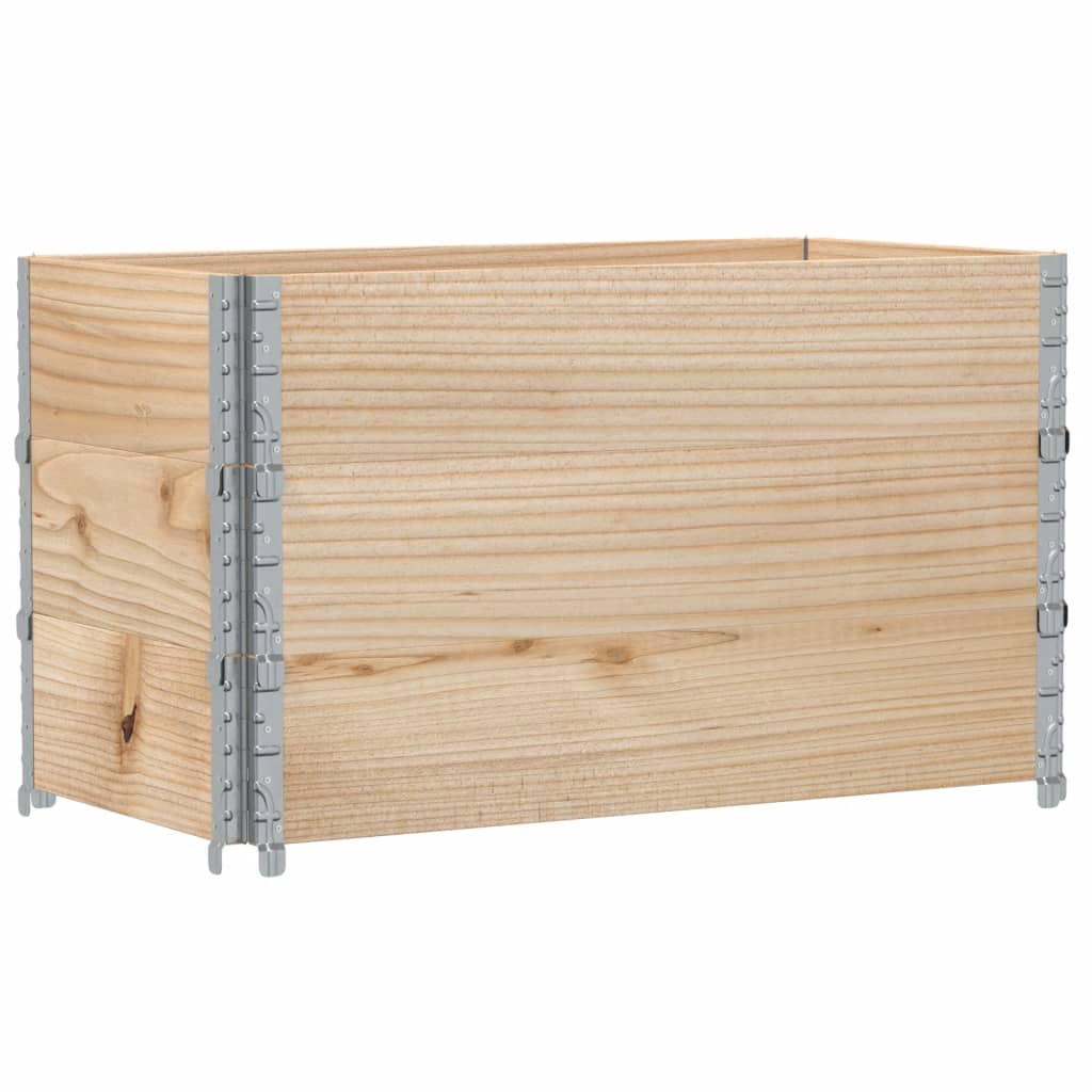 Paretali per Pallet 3 pz 100x50 cm in Legno Massello di Pino | homemem39