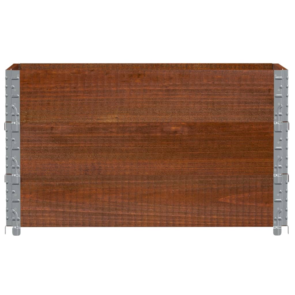 Paretali per Pallet 3pz Marroni 100x50cm Legno Massello di Pino | homemem39
