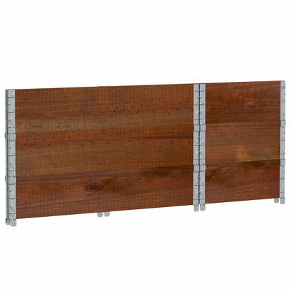 Paretali per Pallet 3pz Marroni 100x50cm Legno Massello di Pino | homemem39