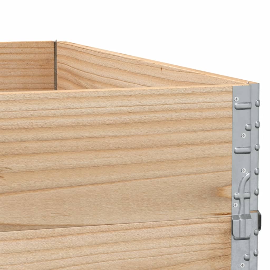 Paretali per Pallet 3 pz 100x100 cm in Legno Massello di Pino | homemem39