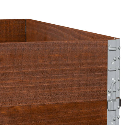 Paretali per Pallet 3pz Marroni 100x100cm Legno Massello Pino | homemem39